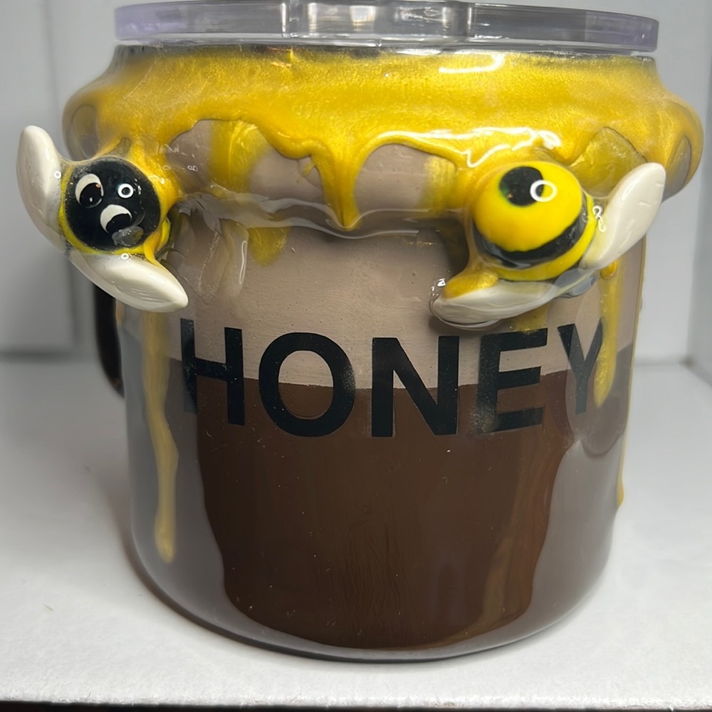 Custom honey pot coffee mug